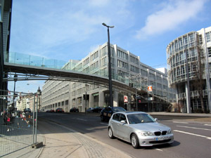 Die neue Brücke an der Bayerstraße